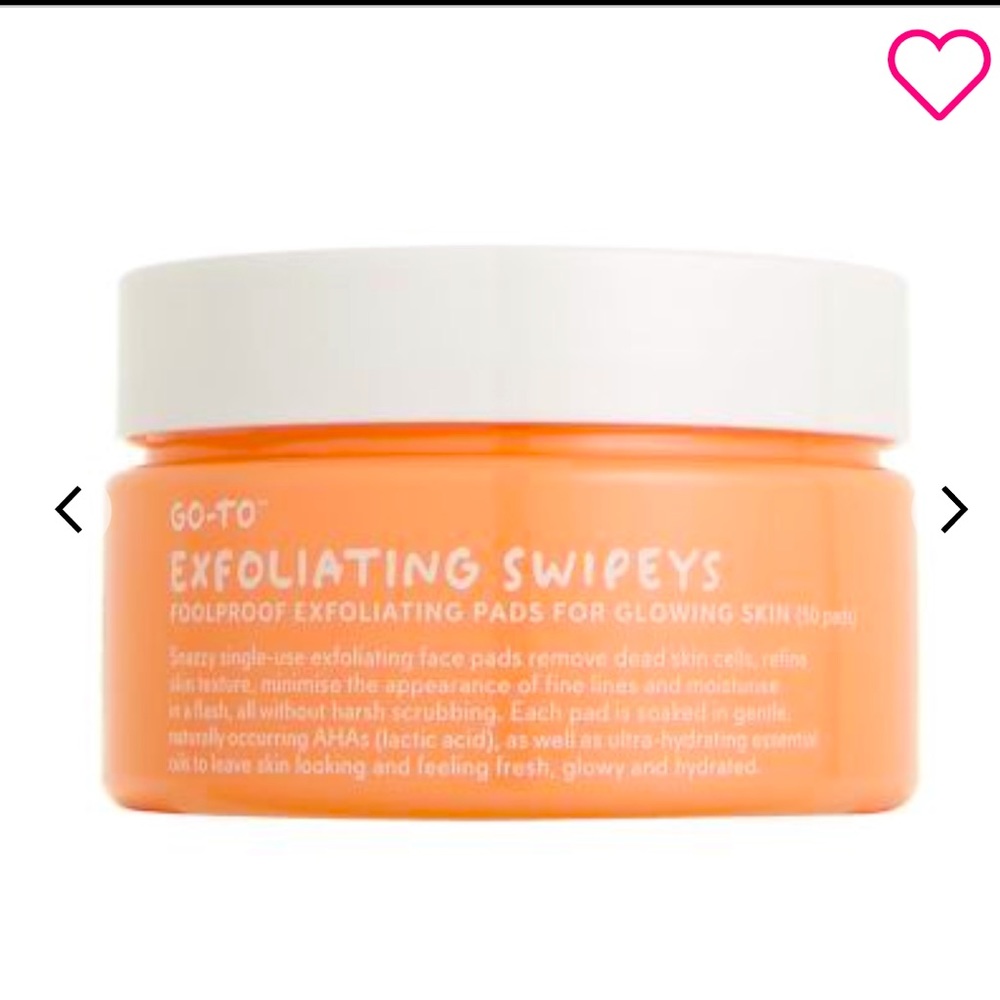 GO-TO SKINCARE
Exfoliating Swipeys